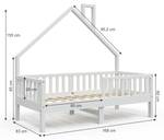 Kinderbett Noemi 160x80cm Weiß Weiß