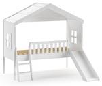 Lit cabane HOUSEBED HB005 Beige - Blanc