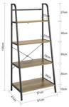 Standregal STR09-PF Braun - Holzwerkstoff - 61 x 135 x 41 cm