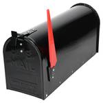 Briefkasten US Mailbox Schwarz Schwarz - Metall - 17 x 23 x 48 cm