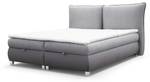 Boxspringbett VALENTIN Grau - Breite: 200 cm