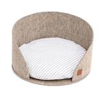 Panier pour chiens Luna Dog Bed Felt Beige - Textile - 45 x 45 x 45 cm