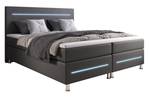 Boxspringbett Sejour Grau - Breite: 180 cm - H4