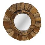 Miroir Lawas Beige - Bois massif - 40 x 40 x 4 cm