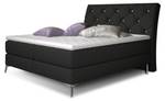 Boxspringbett NOBL Schwarz - Breite: 143 cm