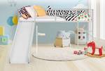 Kinderbett Spielbett mit Rausfallschutz Weiß - Metall - 96 x 109 x 198 cm