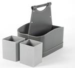 Flaschenhalter SIXFLSK32GR Grau - Kunstleder - 25 x 19 x 32 cm