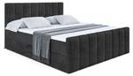 Boxspringbett OTTA-Z Schwarz - Breite: 120 cm - H4