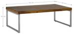 Couchtisch 120x40x60cm Natur Massivholz - 60 x 40 x 120 cm