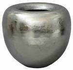 Vase Desna Silber - Metall - 24 x 30 x 24 cm