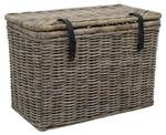 Accessoire de rangement NEFTA Lot de 2 Gris - Fibres naturelles - 45 x 55 x 80 cm