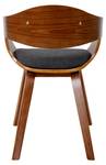 Chaise de salle à manger A47 Gris - En partie en bois massif - 49 x 72 x 50 cm