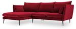 Ecksofa AGATE 4 Sitzplätze Rot