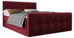 Boxspringbett NATHIE 180x200 Monolith 59 Rot