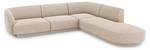 Ecksofa MILEY 6 Sitzplätze Beige