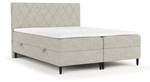 Boxspringbett Gwen mit Topper Beige - Breite: 200 cm