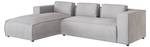 Ecksofa Orion mit Ottomane Grau - Massivholz - Textil - Holz teilmassiv - 262 x 64 x 176 cm