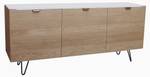 Buffet Bridge Marron - Bois massif - Bois/Imitation - 185 x 81 x 48 cm