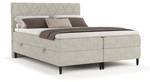 Boxspringbett Gwen mit Topper Beige - Breite: 200 cm