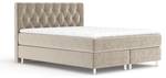 Boxspringbett Otus Beige - Breite: 140 cm