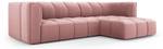 modulares Ecksofa SERENA 3 Sitzplätze Pink