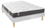 Matelas et sommier tapissier VICTOIRE Blanc - Bois manufacturé