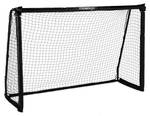 Cage de foot noire Noir - Blanc - Métal - Matière plastique - 180 x 120 x 60 cm