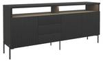 Sideboard Zenith Schwarz - Breite: 200 cm