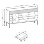 Commode LABRADOR AVON KSZ154 Vert émeraude - Doré