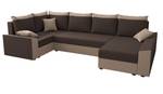 Ecksofa PAULI-LONG Braun - Holzwerkstoff - 307 x 90 x 161 cm