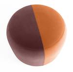 Pouf rond IRIS Orange - Textile - 45 x 30 x 45 cm