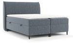 Boxspringbett Corvus Blau - Breite: 160 cm - H4