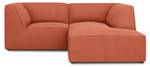 Ecksofa RUBY 3 Sitzplätze Hochglanz Rot