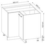 Küchenschränke  Fame-Line 34783 Weiß - Holzwerkstoff - 80 x 82 x 52 cm