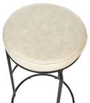 Tabouret de bar MILROY Beige - Noir - Crème