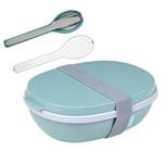 Lunchbox Duo mit Besteck Ellipse Türkis