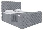 Boxspringbett Duke Grau - Breite: 166 cm - H4