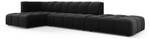 modulares Ecksofa SERENA 5 Sitzplätze Schwarz