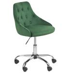 Chaise de bureau PARRISH Noir - Vert émeraude - Vert - Argenté