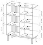 Vitrine LANGO Höhe: 125 cm