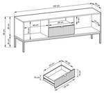 TV Schrank CORTADO RTV154 Schwarz