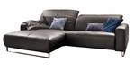 Ecksofa YORK Silber - Tiefe: 111 cm