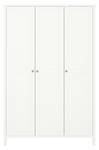 Kleiderschrank Trone Weiß - Holz teilmassiv - 129 x 195 x 50 cm