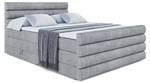 Boxspringbett CELESTIA-Z KING Hellgrau - Breite: 180 cm