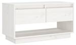 TV-Schrank D272 Weiß - Massivholz - 34 x 40 x 74 cm