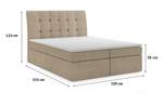 Boxspringbett BRUNOS 120 cm CS2303 Beige