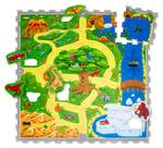 Puzzlematte für Babys - Dinosauriersafar Multicolor - Gelb