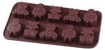 Dr. Oetker Schokoladenform Kleine Farm Braun - Kunststoff - 21 x 23 x 2 cm