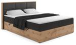 Boxspringbett LOLLY1 Schwarz - Breite: 200 cm - H4