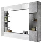 TV-Wand SIRIUS Grau - Holzwerkstoff - 30 x 187 x 257 cm